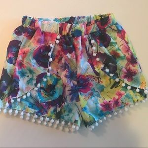 Medium Fabric Pom Pom Shorts